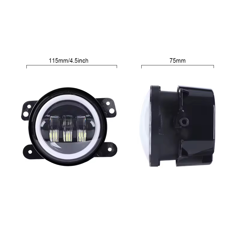 2018 3 Inch 4 Inch Laser Led Fog Lights with drl Para halo ring For Jeep Wrangler Jl Jk Oem Fog Driving Lights for Dodge