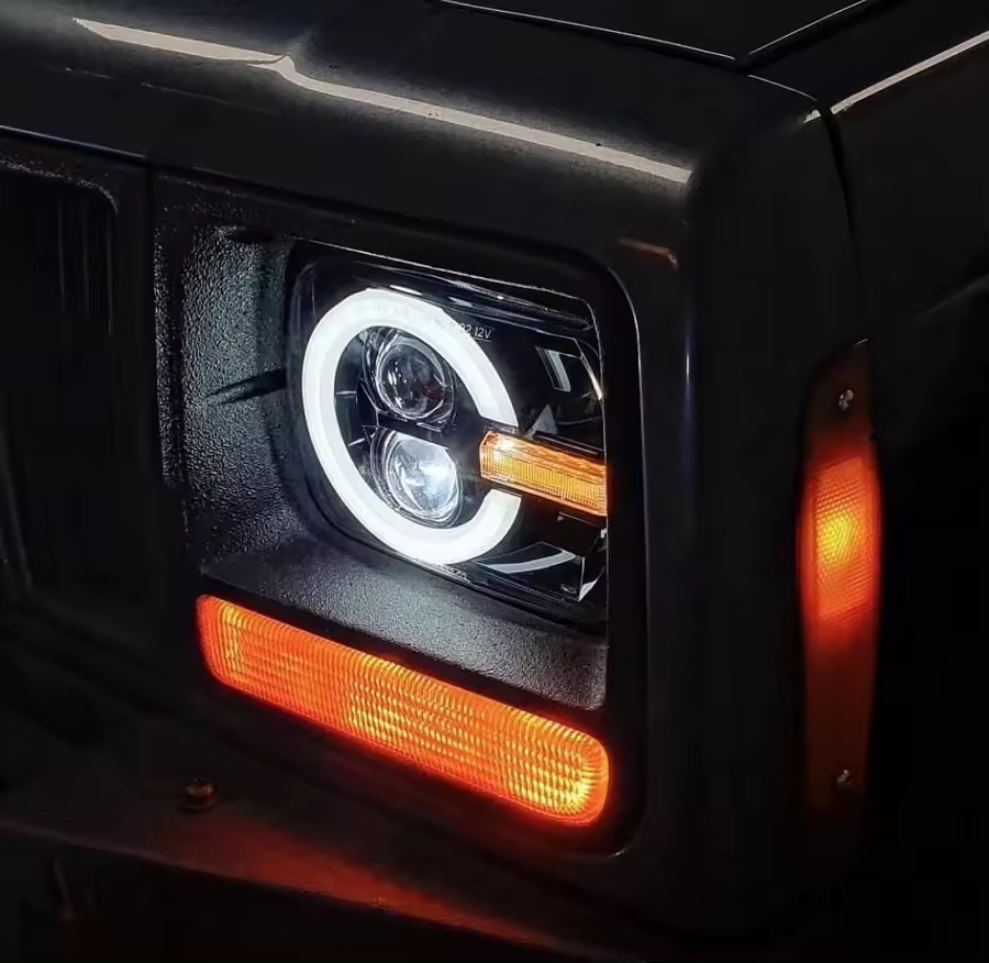 90W DOT 5X7 inch Square Headlight With DRL Yellow Turn Signals 7x5'' LED Headlamp For Jeep Cherokee XJ & Wrangler YJ