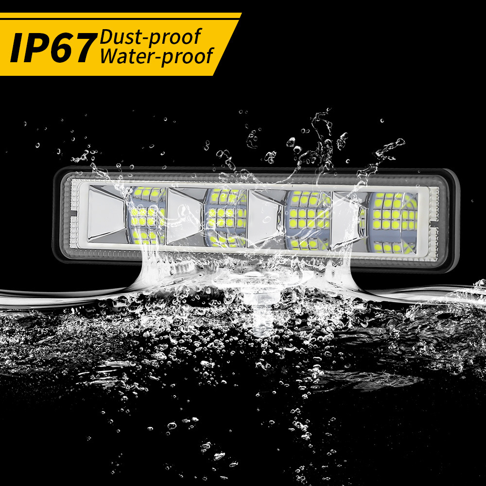 6.3inch Exzeit Waterproof Led Marine Boat Lights, 36W Deck/Dock Marine Lights 4000LMS 120°Flood Light, 12/24 V Led Light Bar