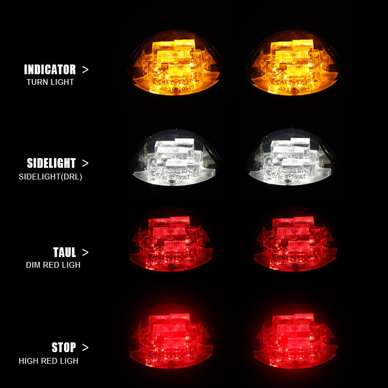 12-24V 25W LED Indicator Light Kit Set for Land Rover Defender Rear Running & Parking Signal Headlamp DRL Type